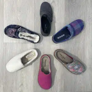 Hausschuh Auswahl Herbst